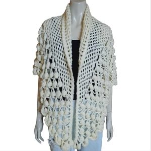 Vintage Hand Made Crochet Shawl Best Fits size Small or Medium